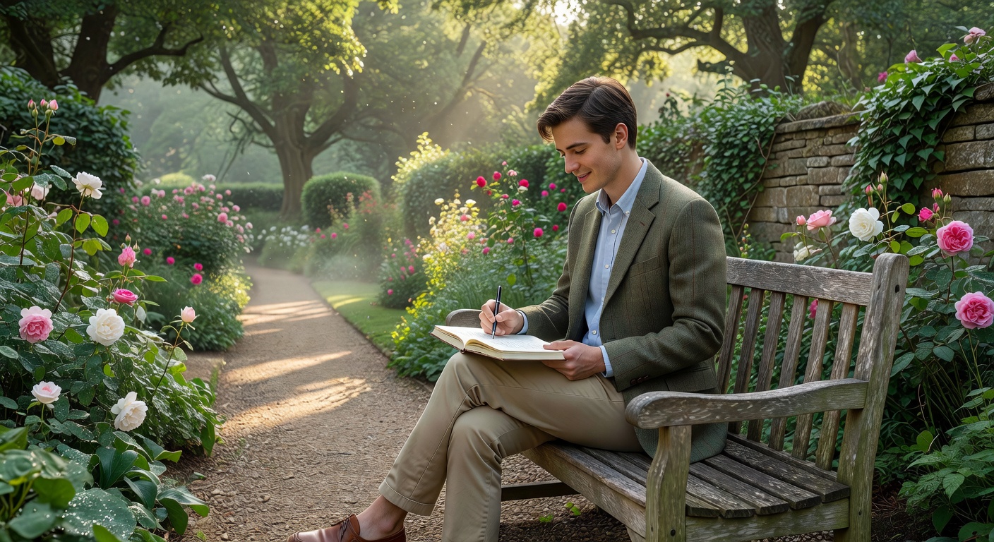 Person journaling
